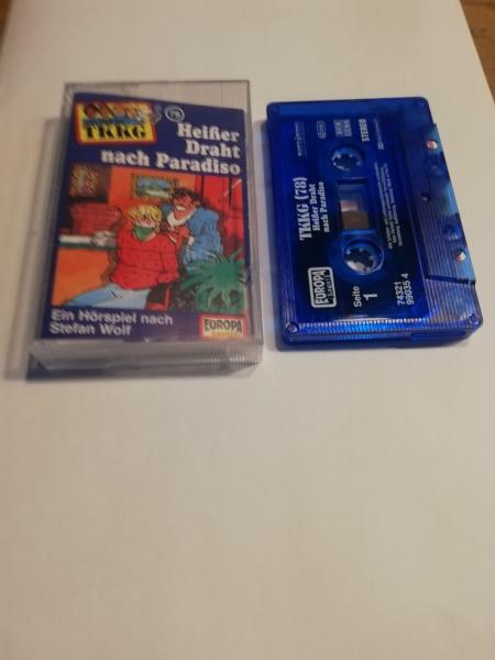 TKKG Folge 78 Heißer Draht nach Paradiso Blau Transparent mit Weißen Druck 7432199035 4 Europa